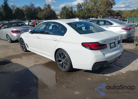 2021 BMW 530I xDrive из США, поврежденный, VIN WBA13BJ03MWX09107